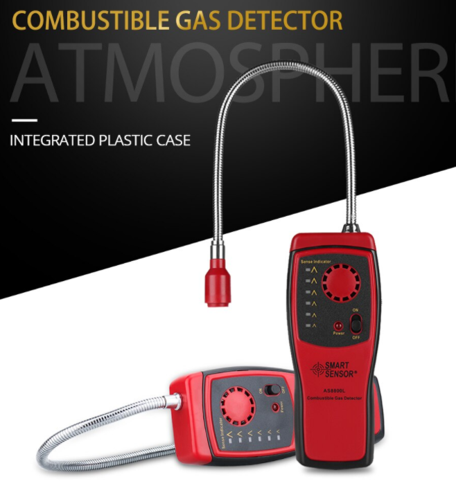 Gas Analyzer Combustible Gas Detector Gas Leak Locator Flammable Natur