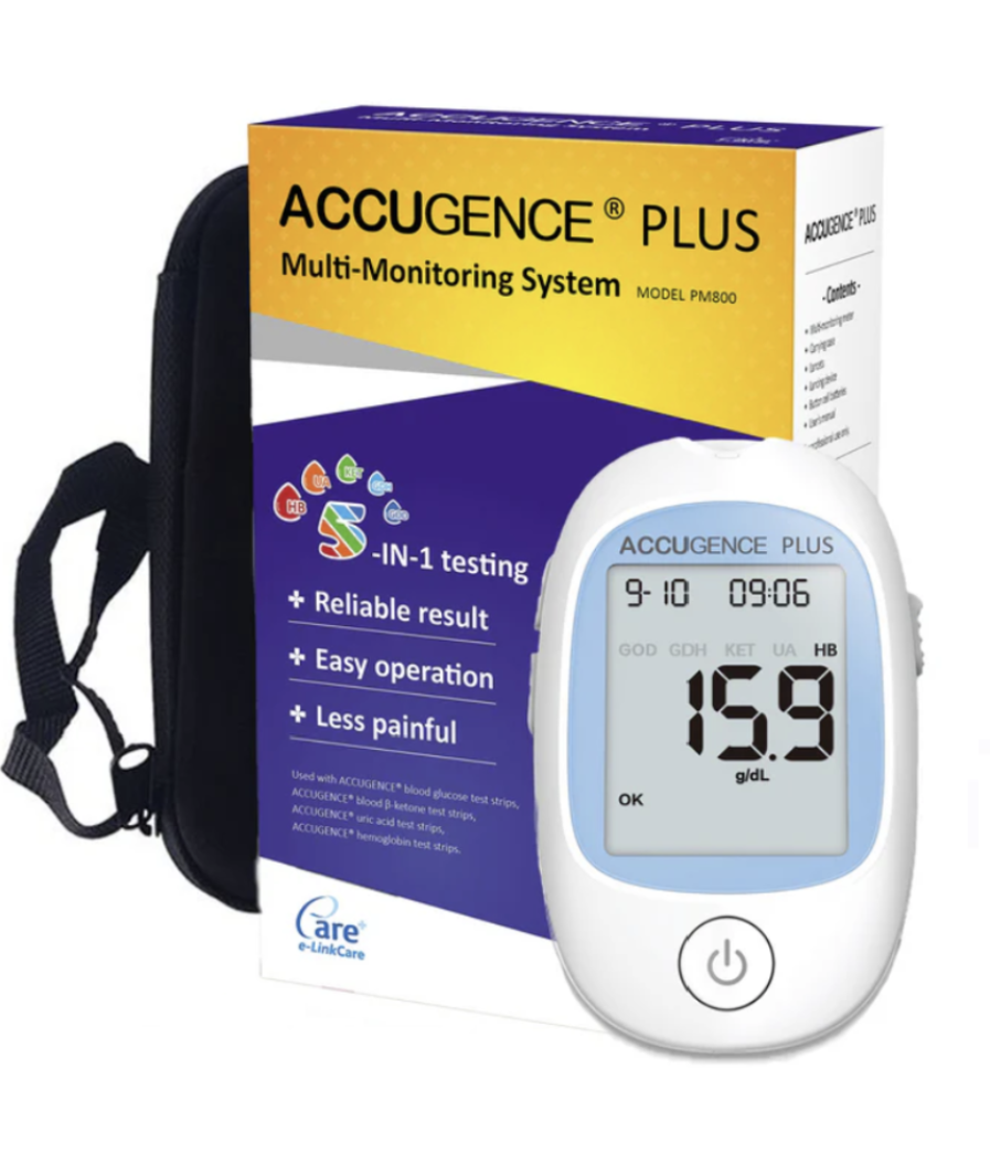 Uric Acid Meter Multi-Function Blood Meter 25 Test Strips 25 Lancets