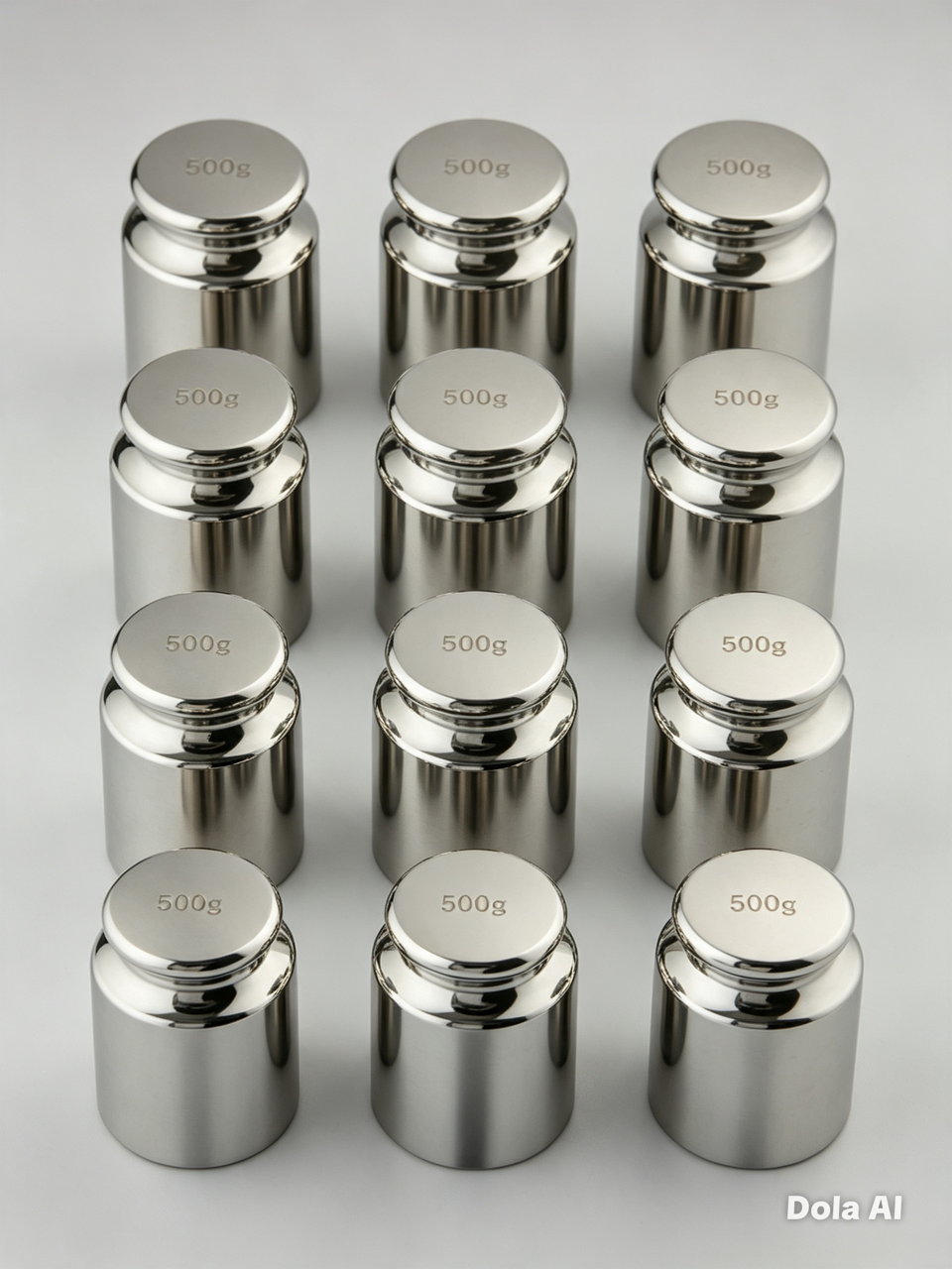 Calibration Weight 500g x 12 Precision Chrome Plated Steel for Balance Scales