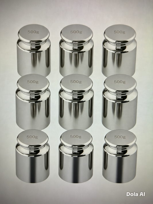 Calibration Weight 500g x 9 Precision Chrome Plated Steel for Balance Scales