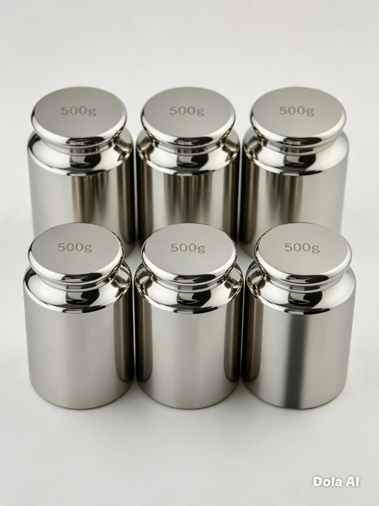 Calibration Weight 500g x 6 Precision Chrome Plated Steel for Balance Scales