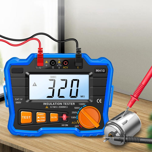 Insulation Resistance Meter Digital Megohmmeter Volt Tester Megger Voltmeter MH10