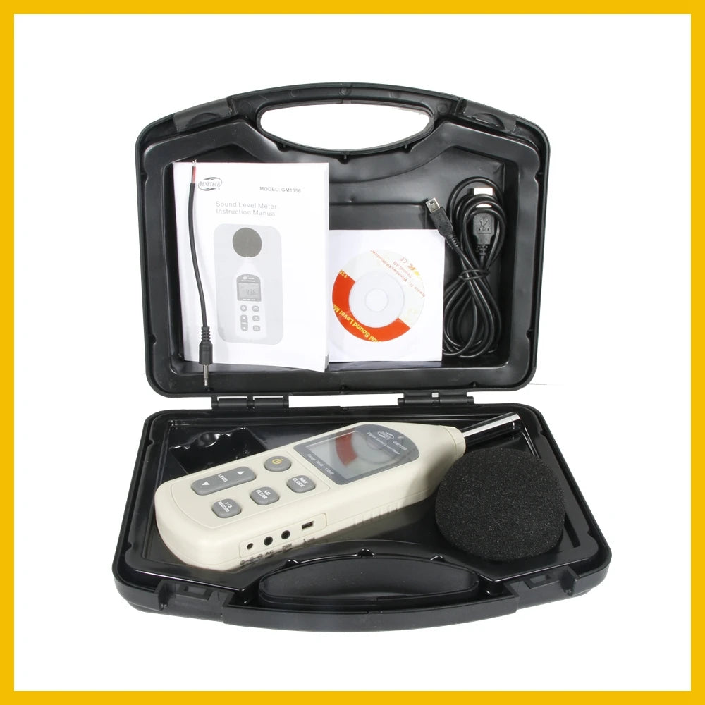 Sound Noise Level Meter USB Data Logger Digital Measurements Benetech GM1356