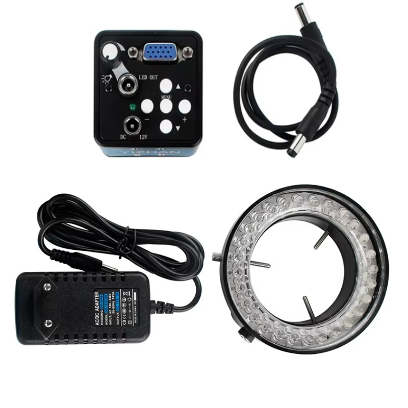 13MP VGA Digital Microscope Camera with Light HD Industrial Electronic Camera