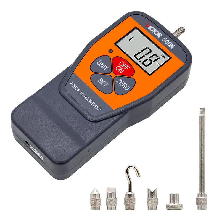 Force Gauge Dynamometer Push Pull Force Tester Meter Digital 500N
