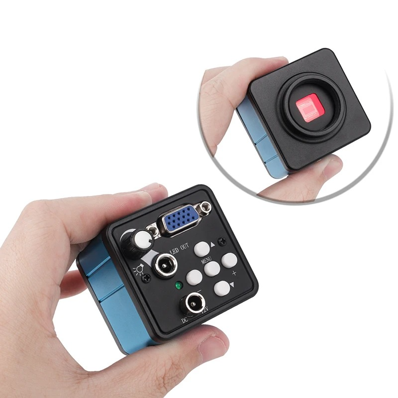 13MP VGA Digital Microscope Camera with Light HD Industrial Electronic Camera
