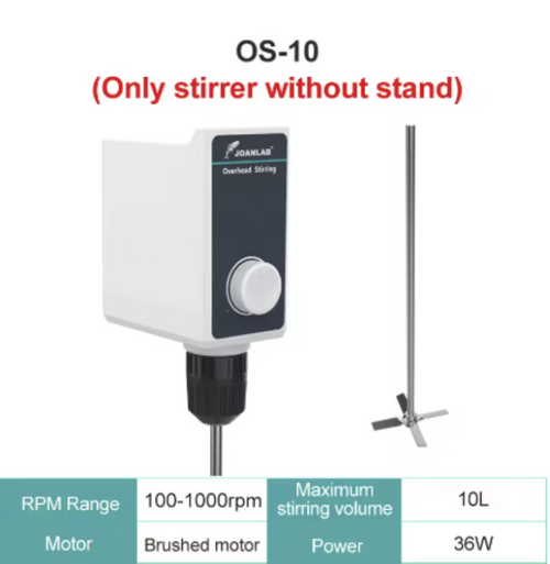 Overhead Stirrer Electric Mixer Rotary Cantilever Variable Speed 10L OS-10