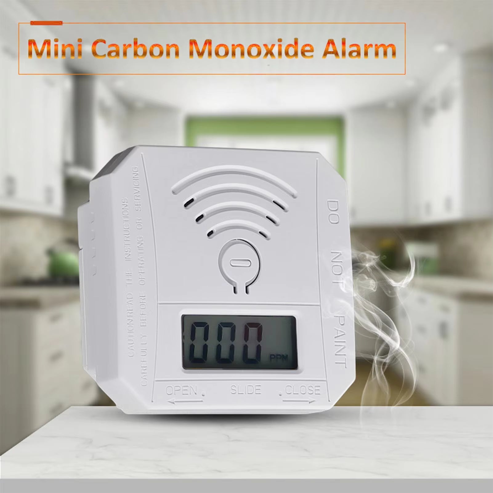 CARBON MONOXIDE ALARM Minni CO Detector Battery Alarm CO-MB1