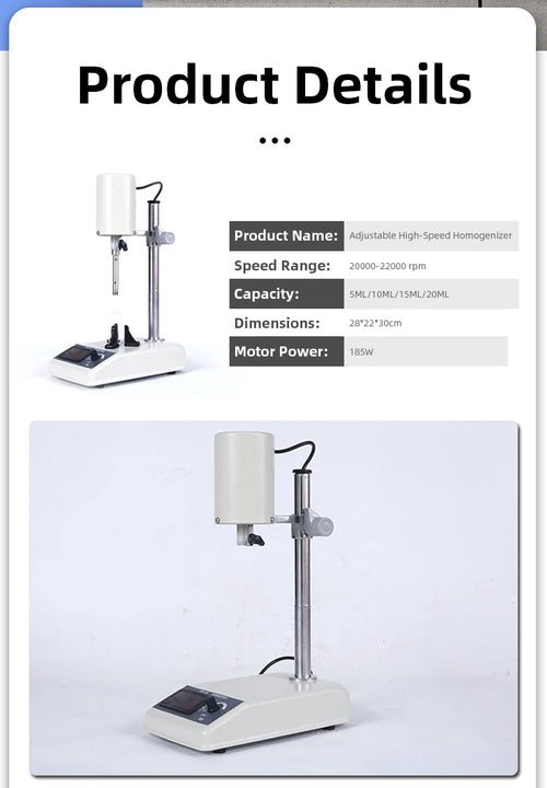 Homogenizer Lab High Speed Emulsifier Tissue Grinder Mixer For Laboratory Use