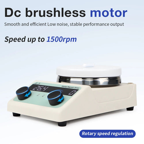 Magnetic Stirrer Hot Plate Stirring 3000ml 0 to 380℃ Dual Control Stir Bar LA030AU