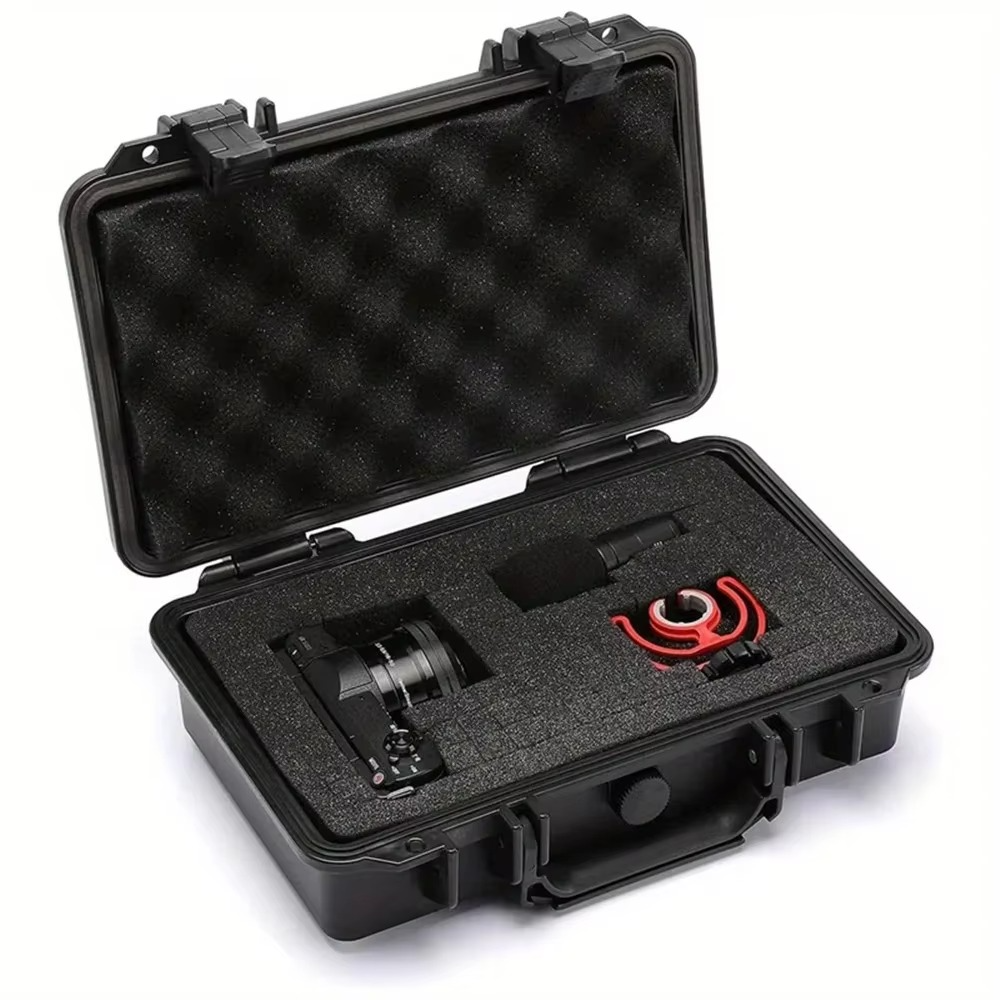 Waterproof Hard Tool Case with Foam Insert Storage Box 250x200x76mm