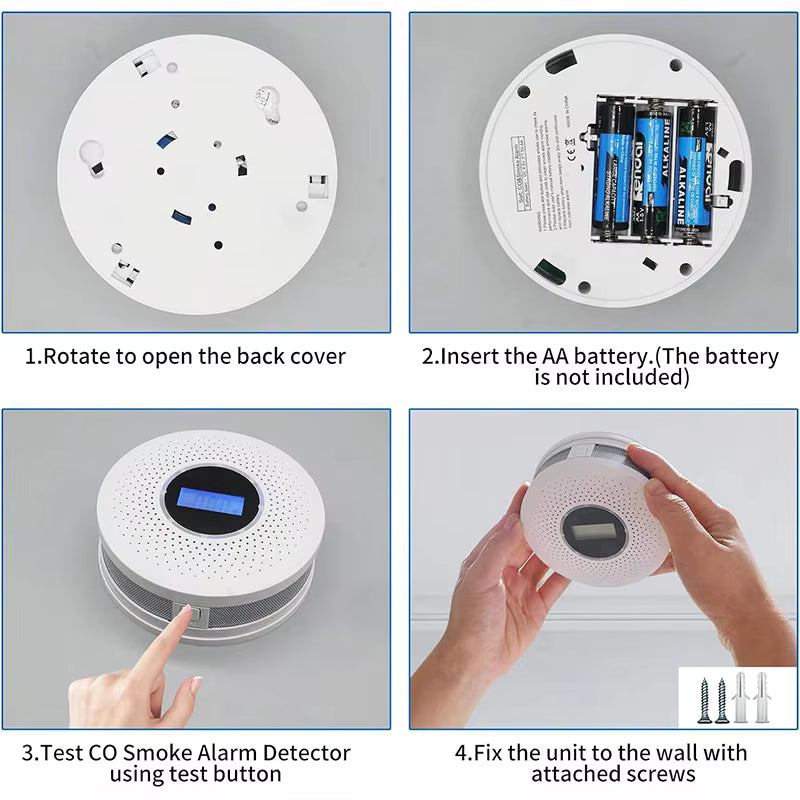 CARBON MONOXIDE ALARM CO And Smoke Detector Battery Alarm