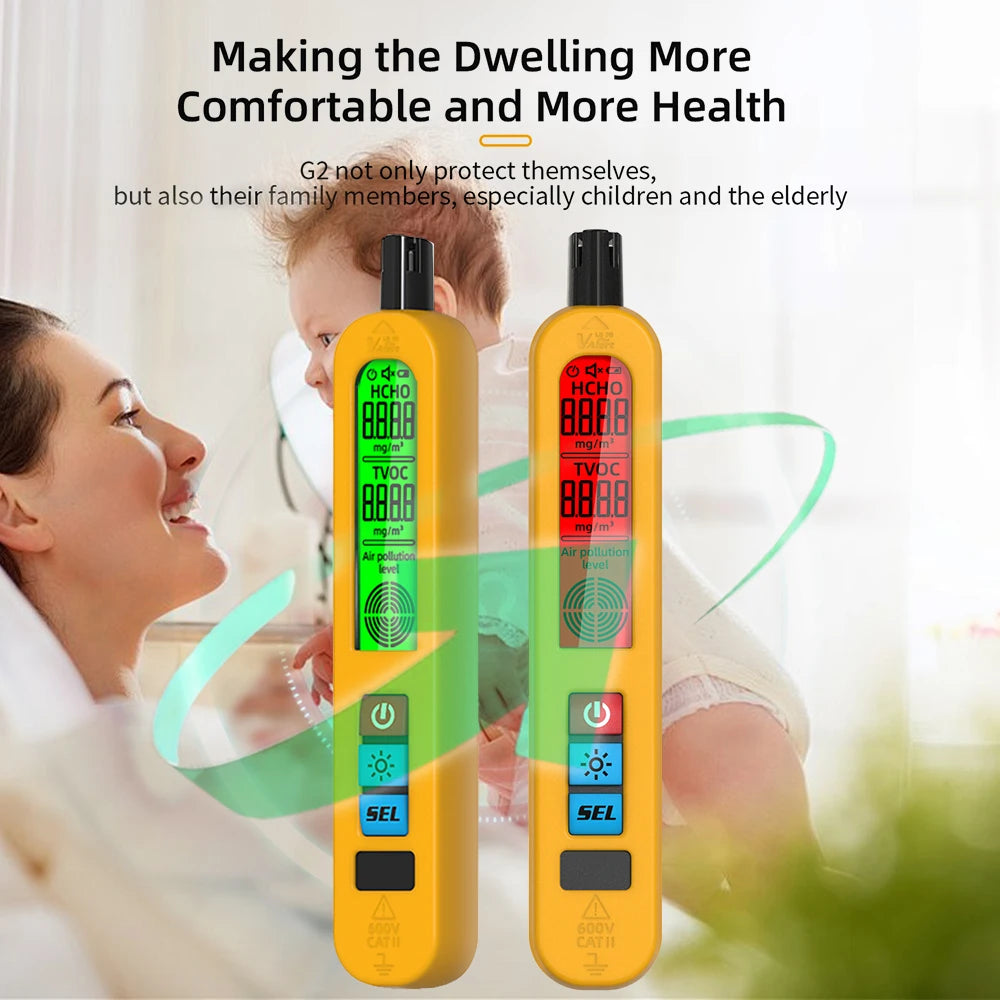 Formaldehyde Meter Detector Gas HCHO & TVOC Air Quality