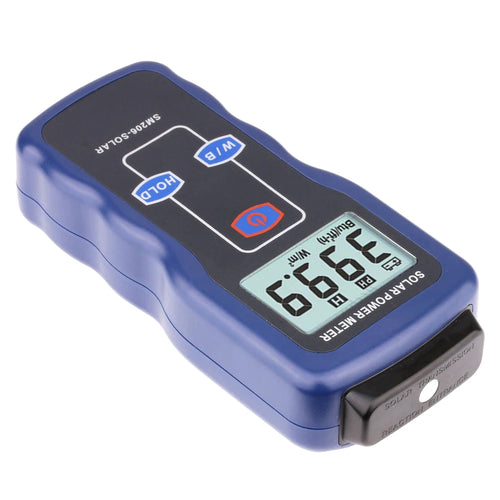 Solar Power Meter Digital Sun Light Radiation Measuring Tester 0.1-1999.9 W/m²
