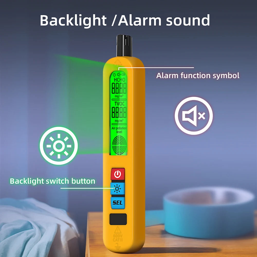 Formaldehyde Meter Detector Gas HCHO & TVOC Air Quality