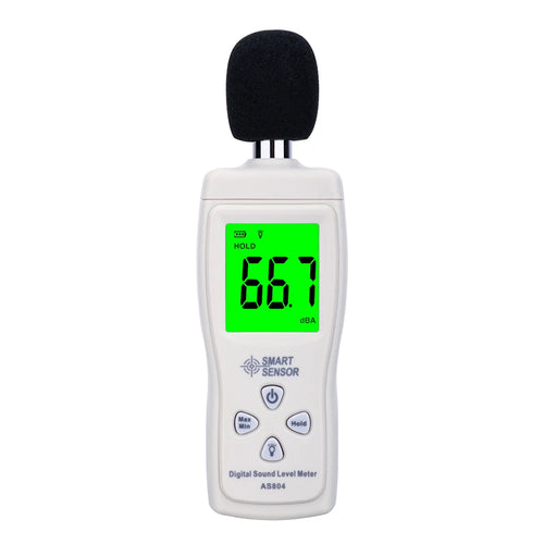Sound Noise Level Meter Digital Testing Monitor 30-130dBA SMART SENSOR AS804