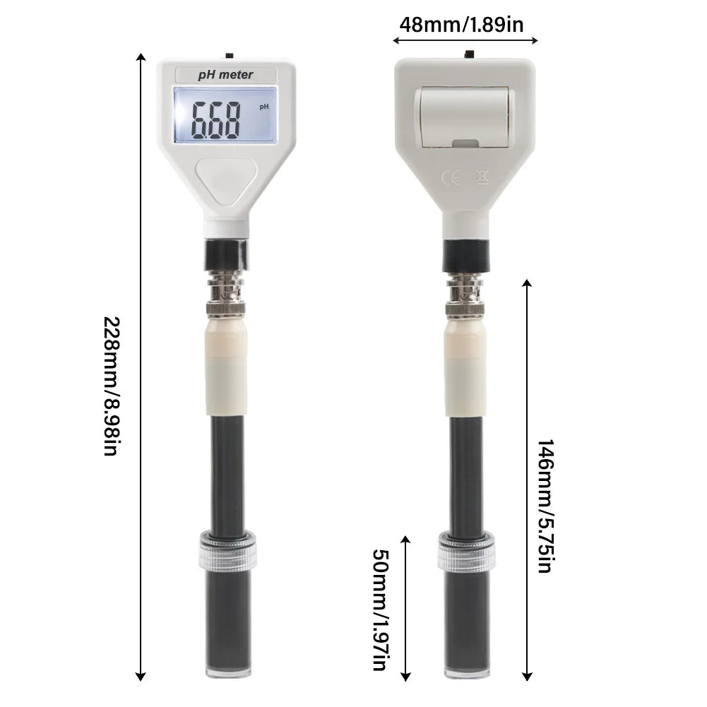 PH Meter Flat End Tip ATC Digital 0.00~14.00 High Accuracy