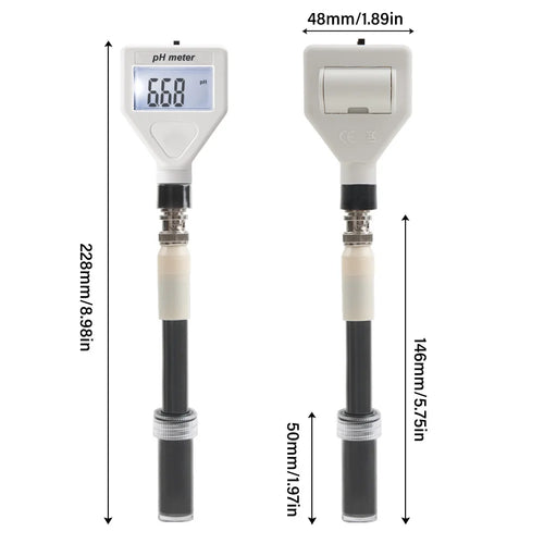 PH Meter Flat End Tip ATC Digital 0.00~14.00 High Accuracy