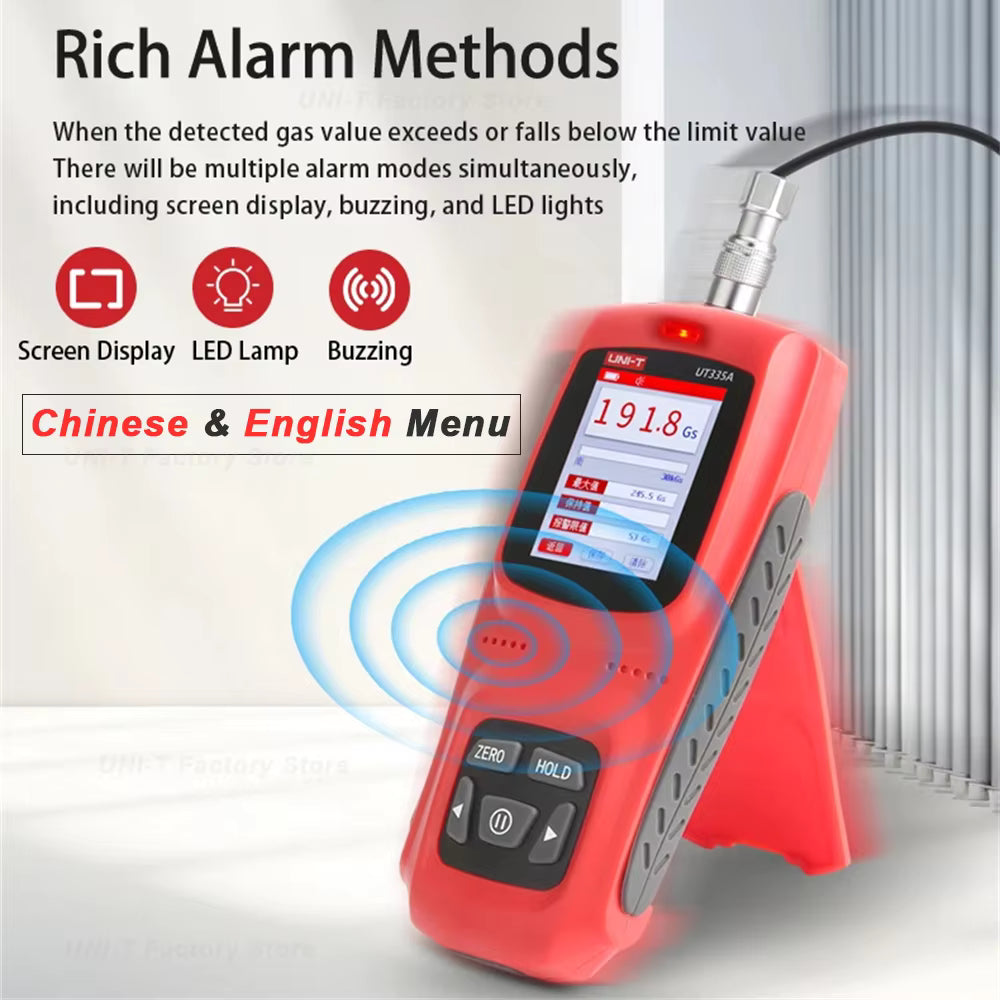 Digital Tesla Meter Gaussmeter Gauss Meter Magnetic Detection 0~3000mT/kGs Surface Magnetic Strength Gaussian Meter with Data Storage Calibration