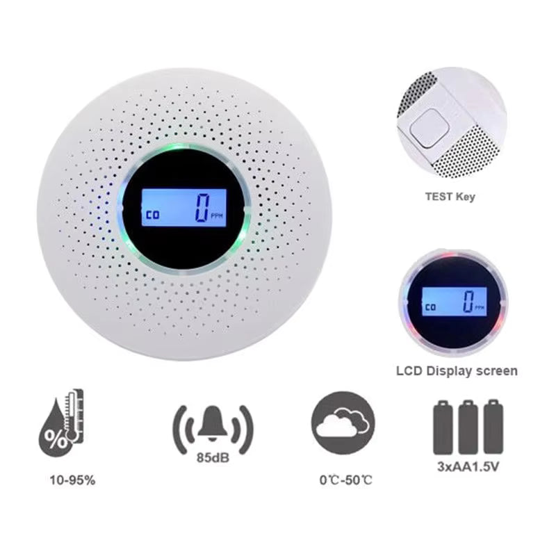 CARBON MONOXIDE ALARM CO And Smoke Detector Battery Alarm