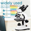 Microscope Binocular Biological 1000X Magnification LED Phone Holder Top & Bottom Light