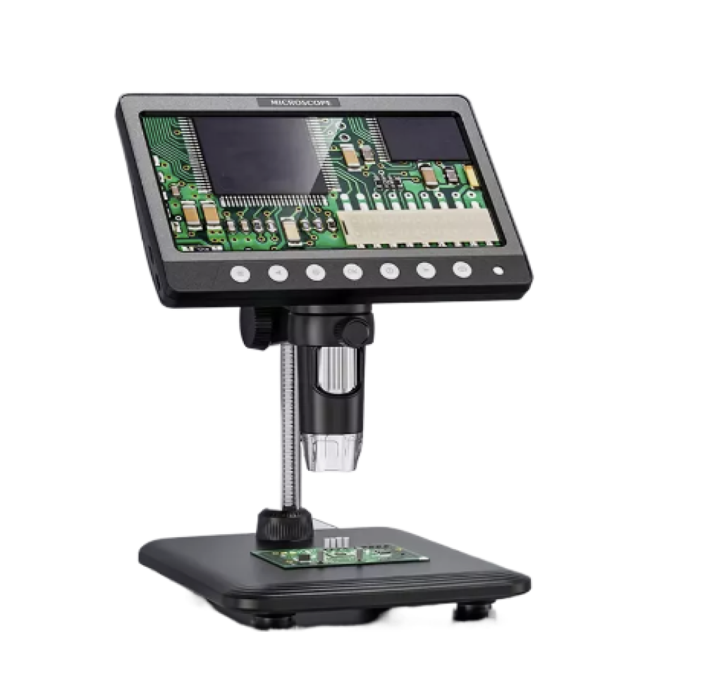 Microscope Digital 7 Inch LCD 50-1200X LCD Display Screen 5MP 1920x1080P