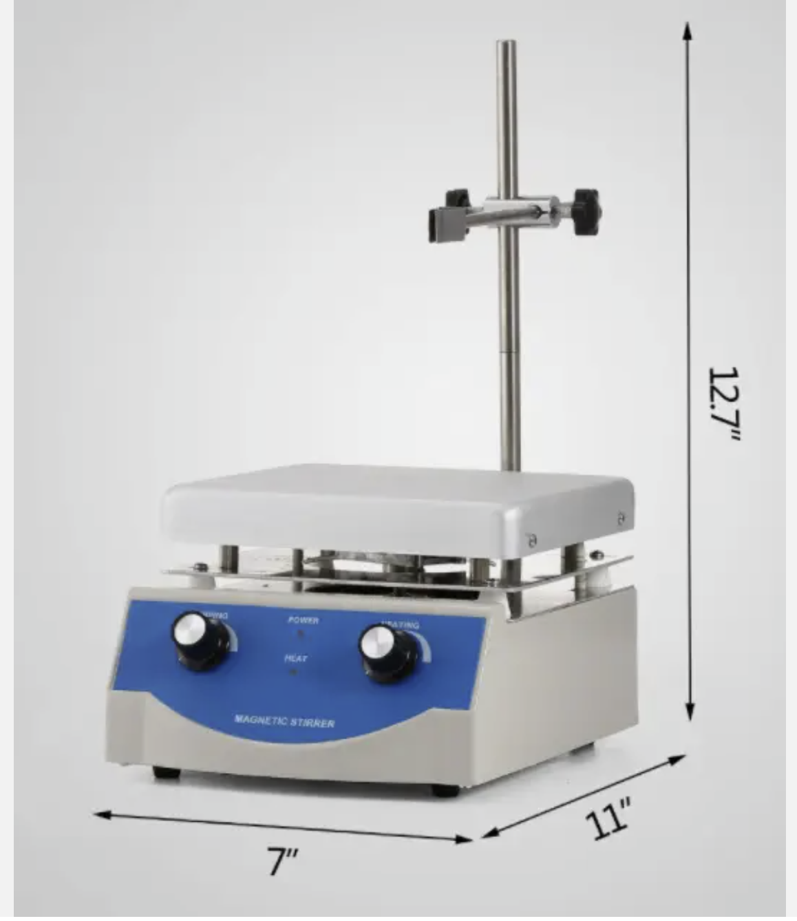 Stirrer Hot Plate Stirring 3000ml 0 to 380℃ Dual Control Stir