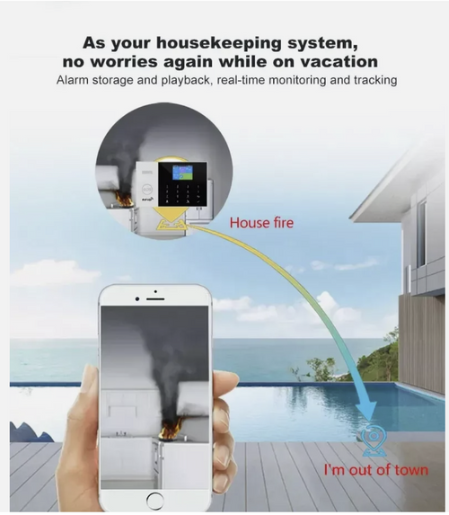 Wireless 4G Alarm System Smart WIFI Home Office Burglar Security Alarm