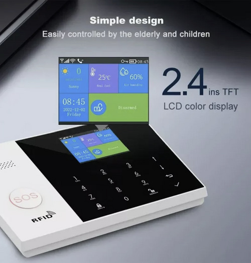 Wireless 4G Alarm System Smart WIFI Home Office Burglar Security Alarm