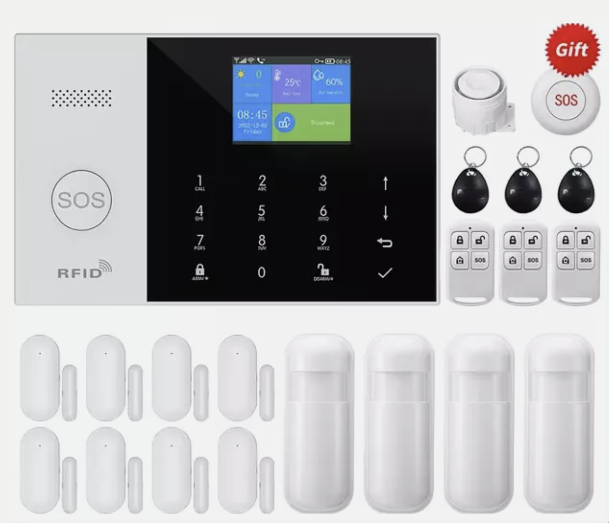 Wireless 4G Alarm System Smart WIFI Home Office Burglar Security Alarm