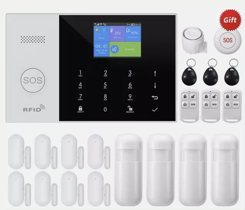 Wireless 4G Alarm System Smart WIFI Home Office Burglar Security Alarm