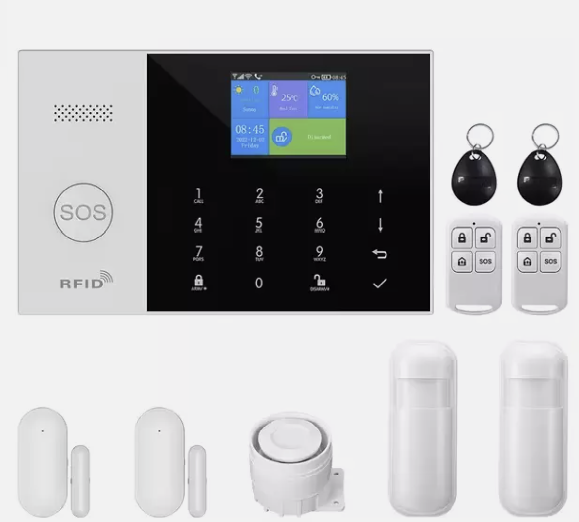 Wireless 4G Alarm System Smart WIFI Home Office Burglar Security Alarm