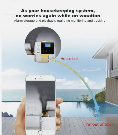 Wireless 4G Alarm System Smart WIFI Home Office Burglar Security Alarm DIY
