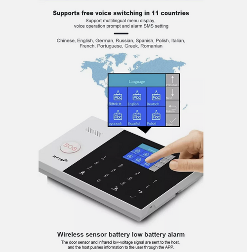 Wireless 4G Alarm System Smart WIFI Home Office Burglar Security Alarm DIY