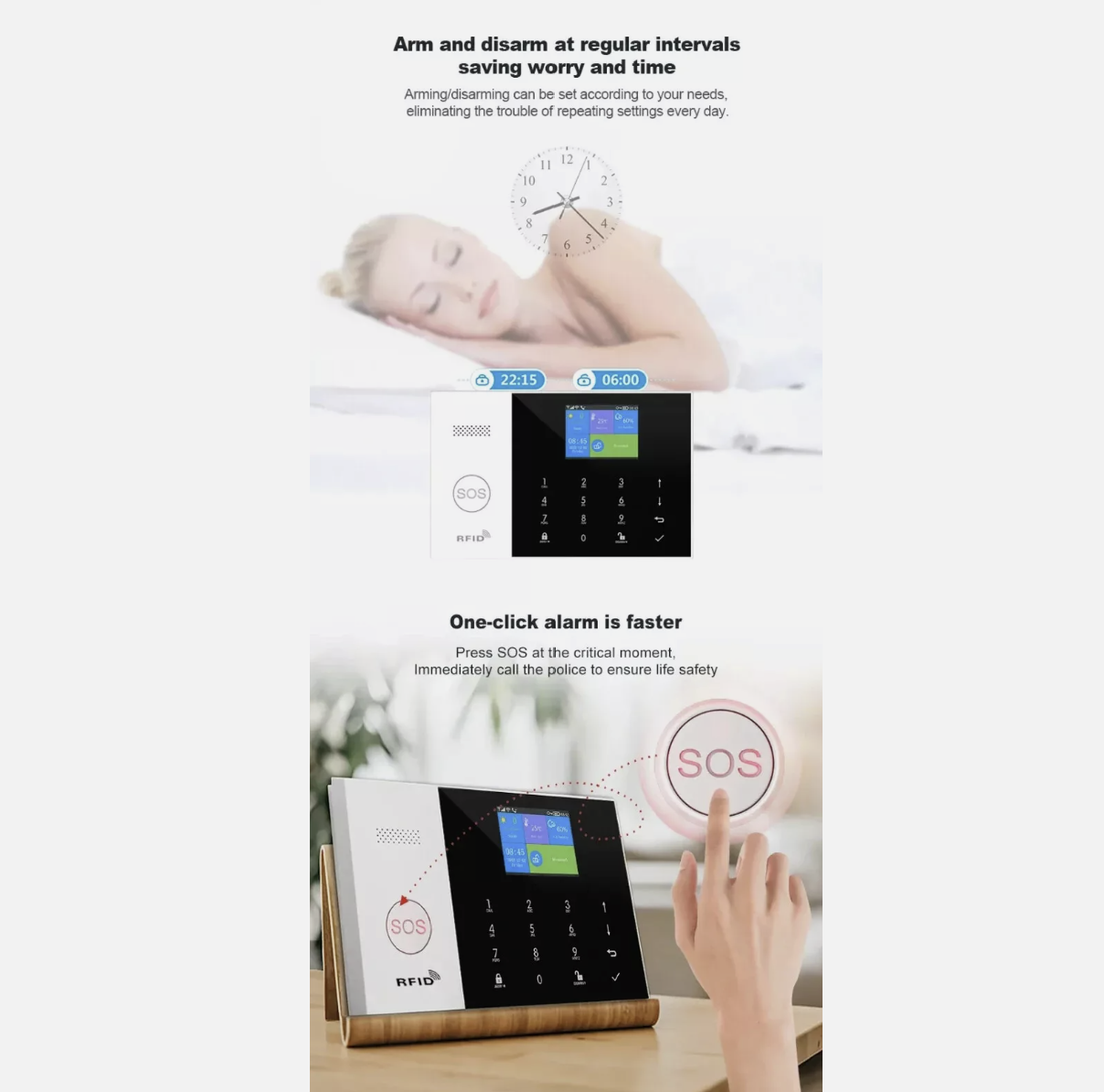 Wireless 4G Alarm System Smart WIFI Home Office Burglar Security Alarm DIY