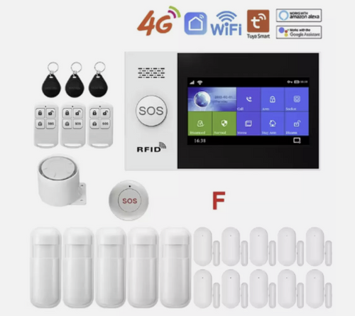 Wireless Home 4G Security Alarm System Smart WIFI Home Office Burglar Alarm DIY