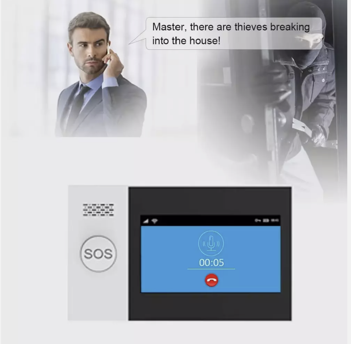 Wireless Home 4G Security Alarm System Smart WIFI Home Office Burglar Alarm DIY