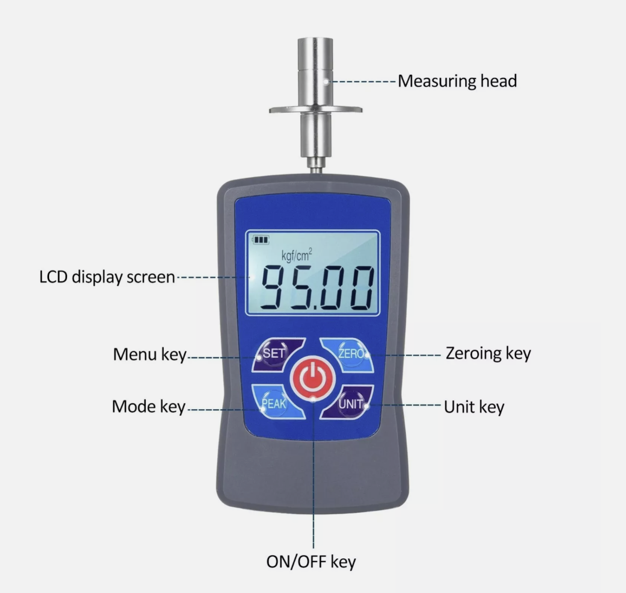 Fruit Hardness Tester Meter Digital Mini Fruit Penetrometer Durometer GY-M15 0.2~15Kgf/cm²