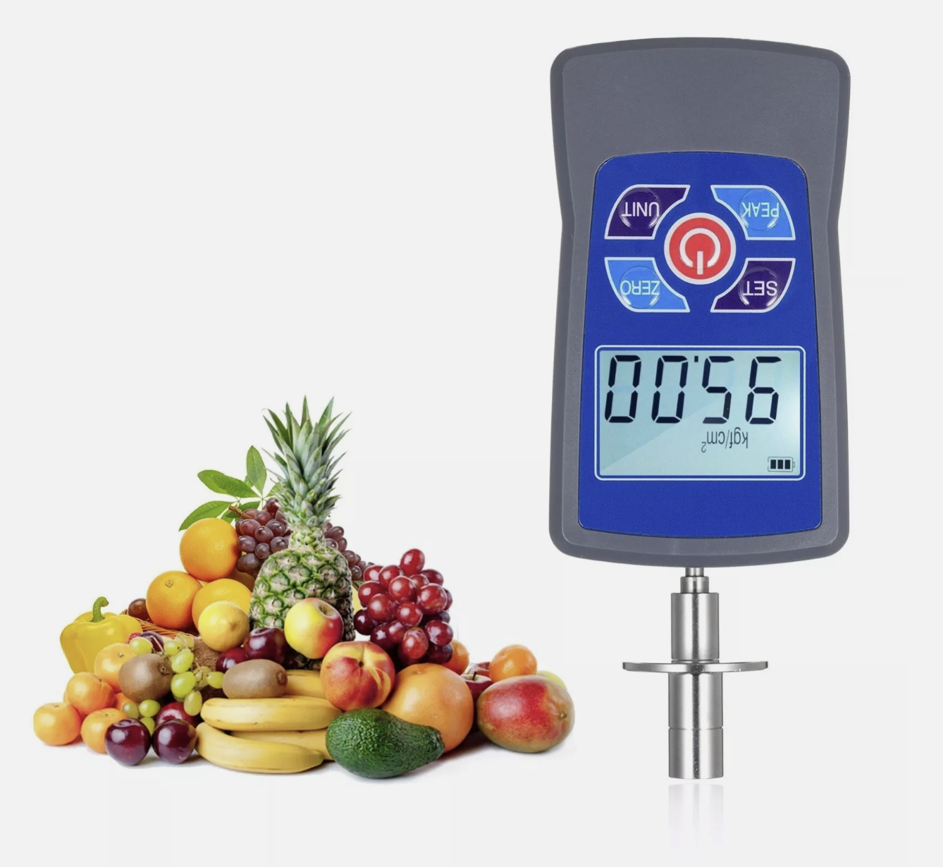 Fruit Hardness Tester Meter Digital Mini Fruit Penetrometer Durometer GY-M15 0.2~15Kgf/cm²