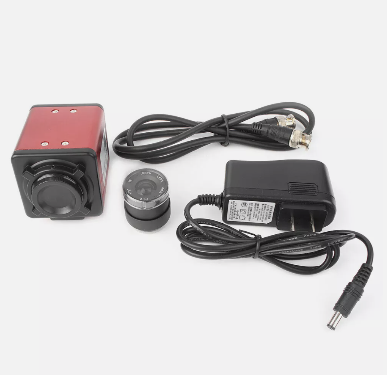 14MP HD C-Mount Microscope Camera w/ Zoom Lens AV TV BNC Output Industrial