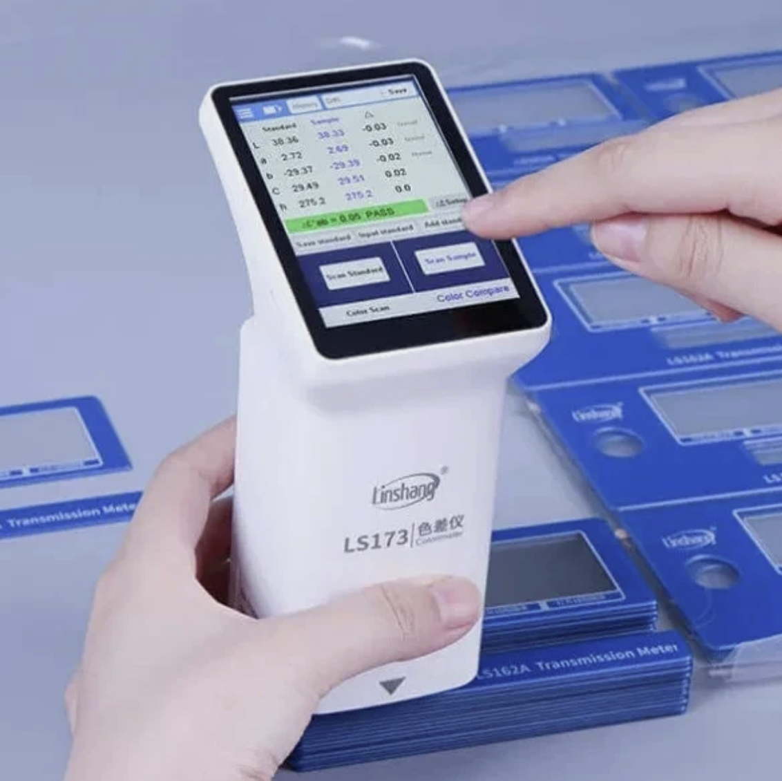 Color Meter Colour Difference Analyzer Colourimeter Tester Checking LS173