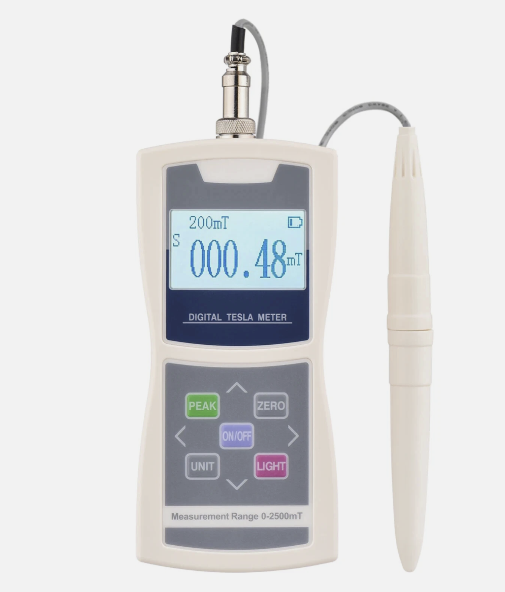 Digital Tesla Meter Gaussmeter High Accuracy 0-2000mT Magnetic Field Tester L5