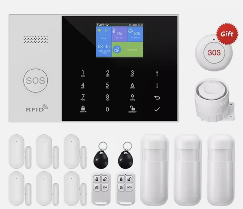 Wireless 4G Alarm System Smart WIFI Home Office Burglar Security Alarm