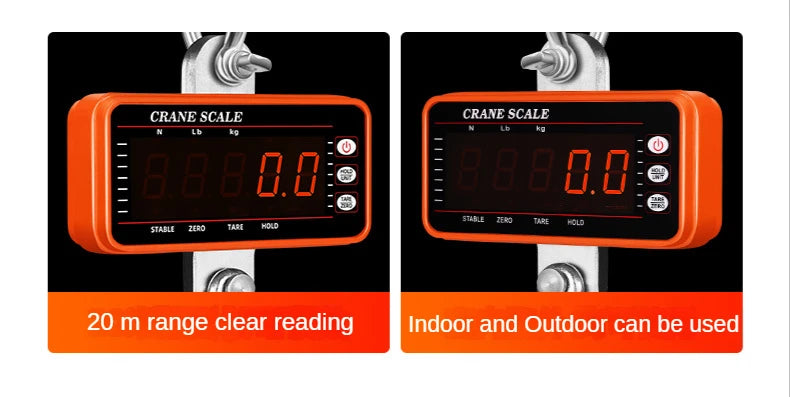 Hanging Scale LCD Digital 1500KG x 0.1KG High Precision Portable Crane scale