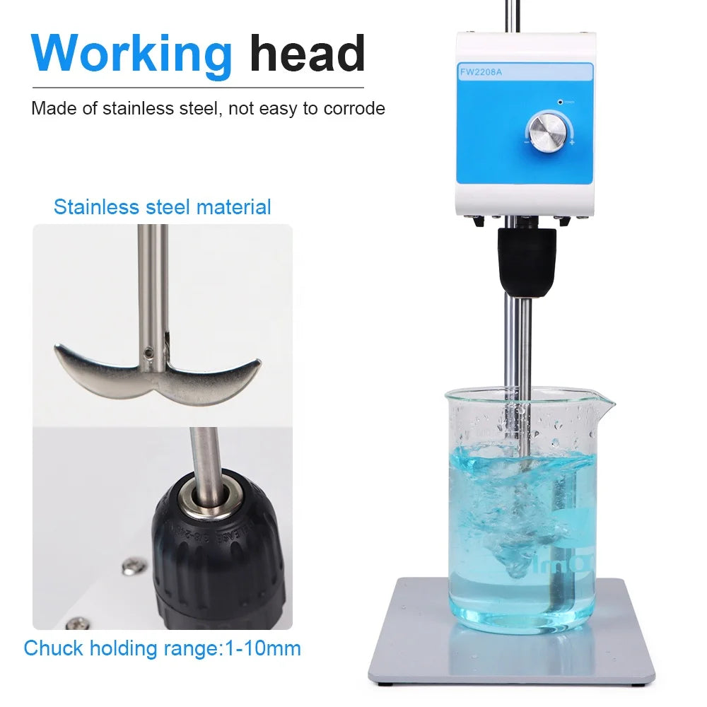 Overhead Stirrer Electric  Mixer Rotary Cantilever Variable Speed 5L