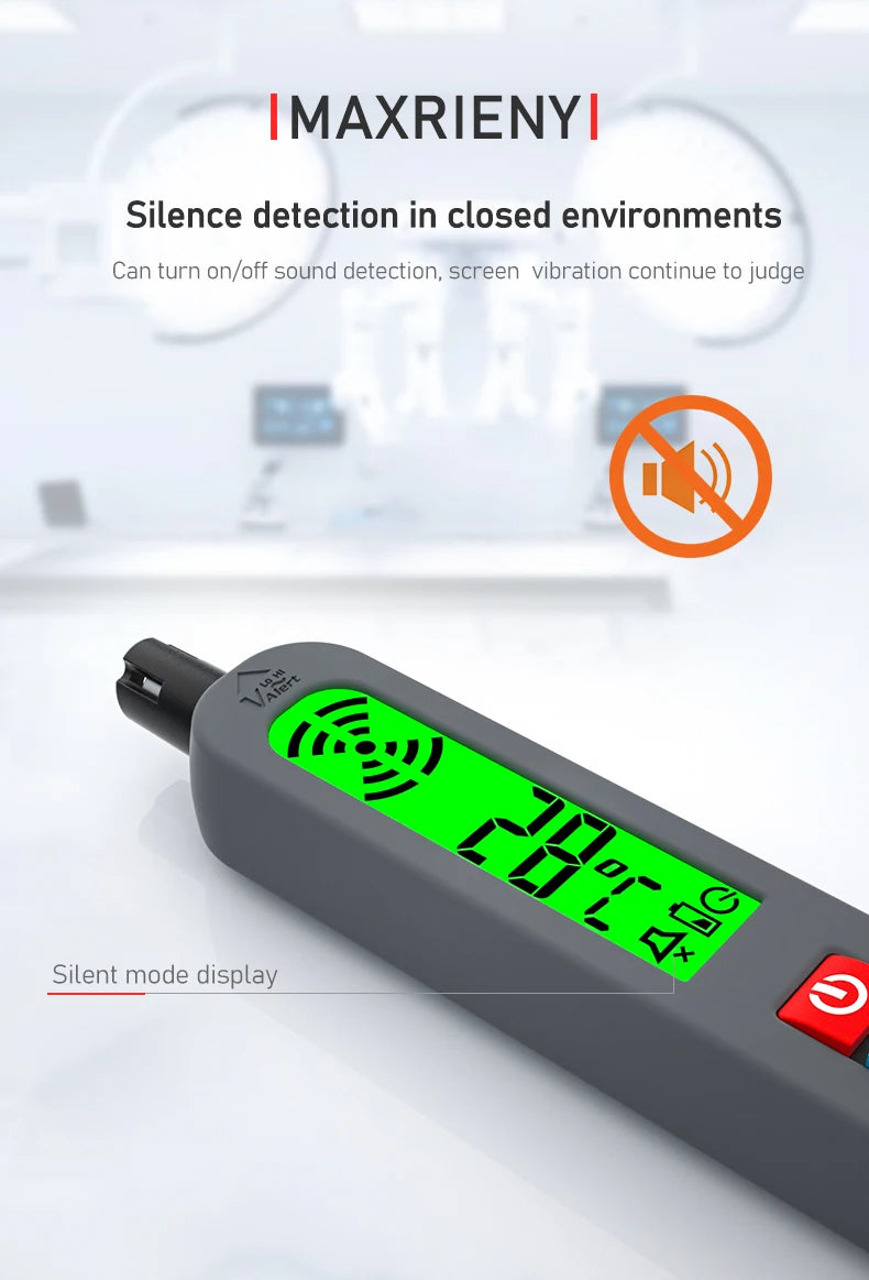 Gas Leak & Temperature Meter Combustible Flammable Gas Detector Air Tester LCD Display Maxrieny 61