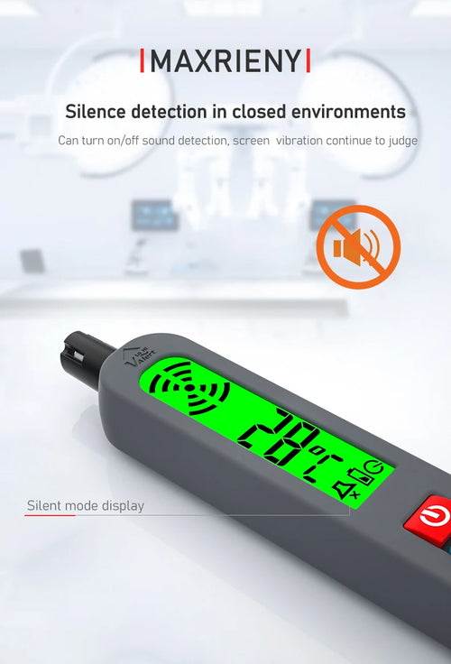 Gas Leak & Temperature Meter Combustible Flammable Gas Detector Air Tester LCD Display Maxrieny 61