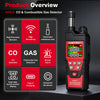 Carbon Monoxide CO & Combustible Flammable Gas Meter 2 in 1 Detector 0-999ppm