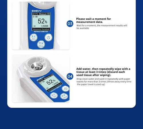 Refractometer Alcohol 0‑80% Digital High Accuracy Tester Meter SW80S