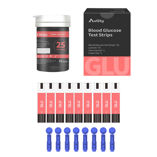 Blood Glucose, Cholesterol & Uric Acid Meter 3-in-1 with Test Strips & Lancets